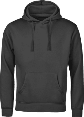 Urban Hooded Sweatshirt, unisex Black